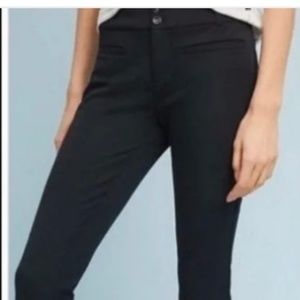 NWOT The Essential Slim Trousers by Anthropologie in Black, Women's 16W